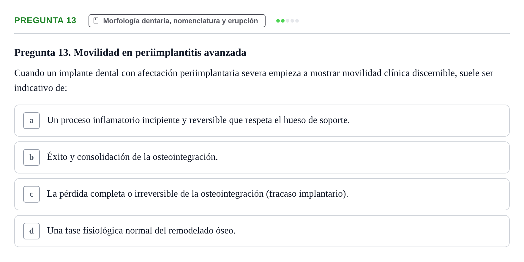 Enunciado: Pregunta 13