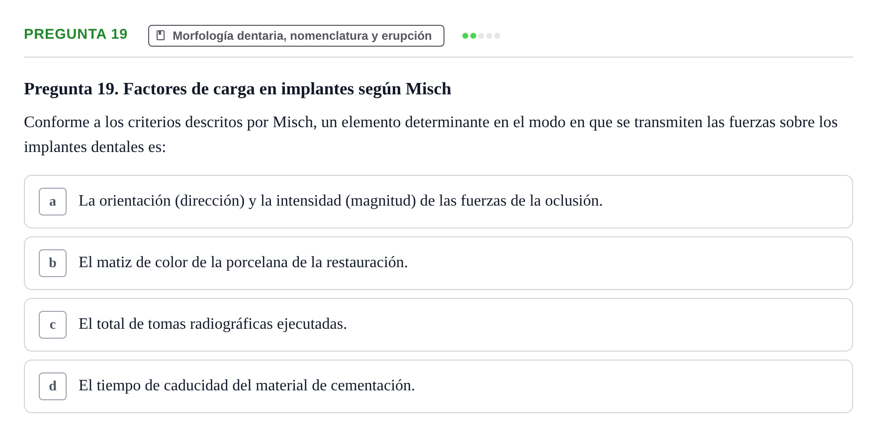 Enunciado: Pregunta 19