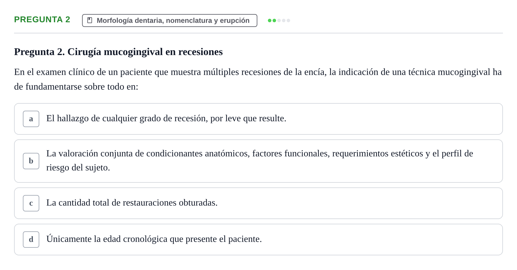 Enunciado: Pregunta 2