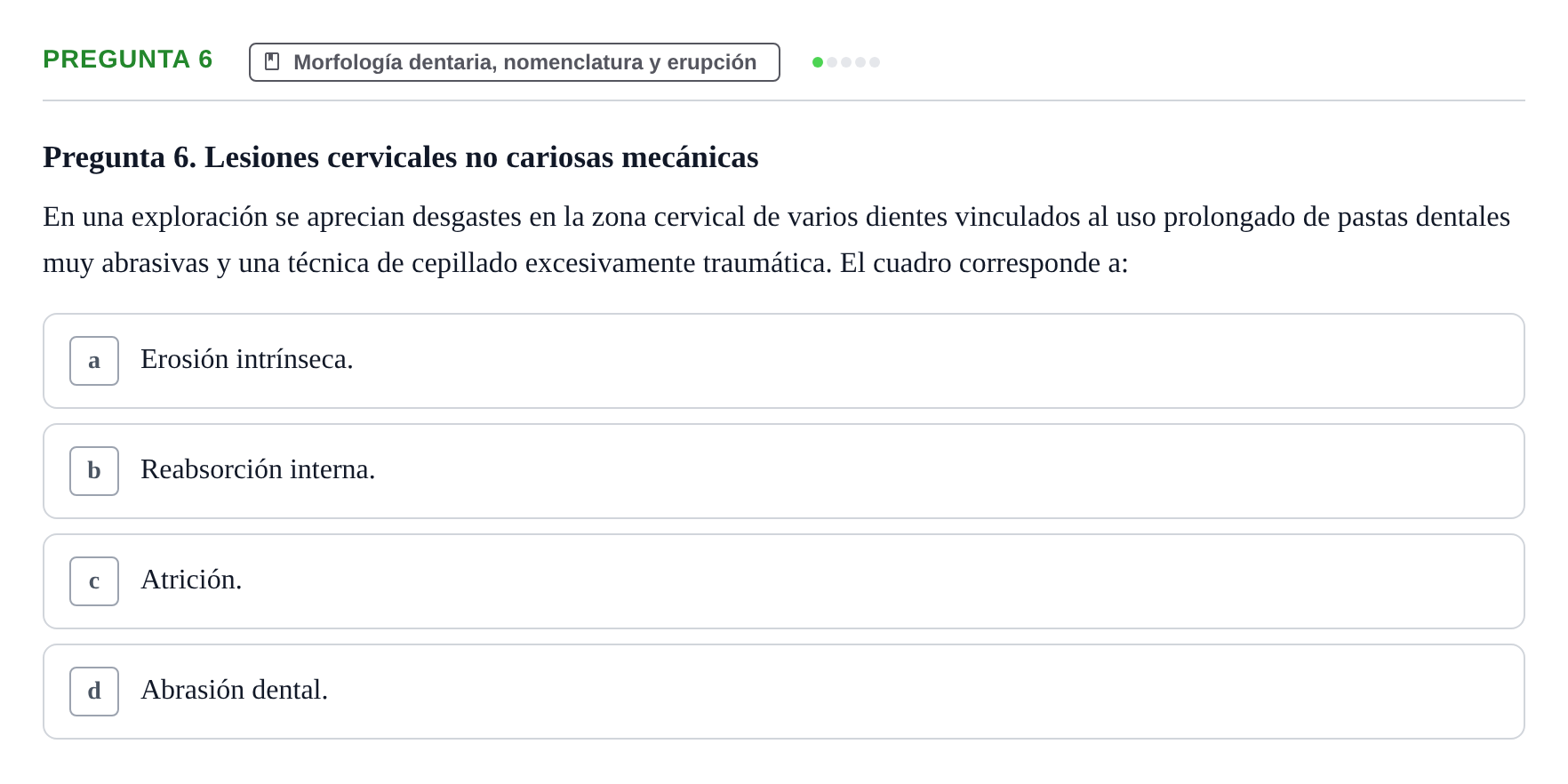 Enunciado: Pregunta 6