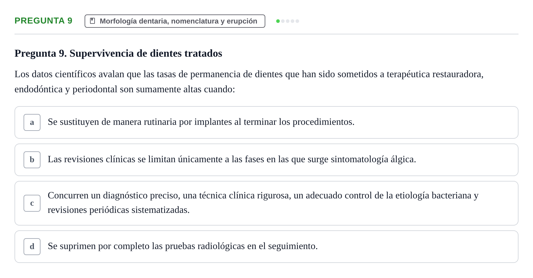 Enunciado: Pregunta 9