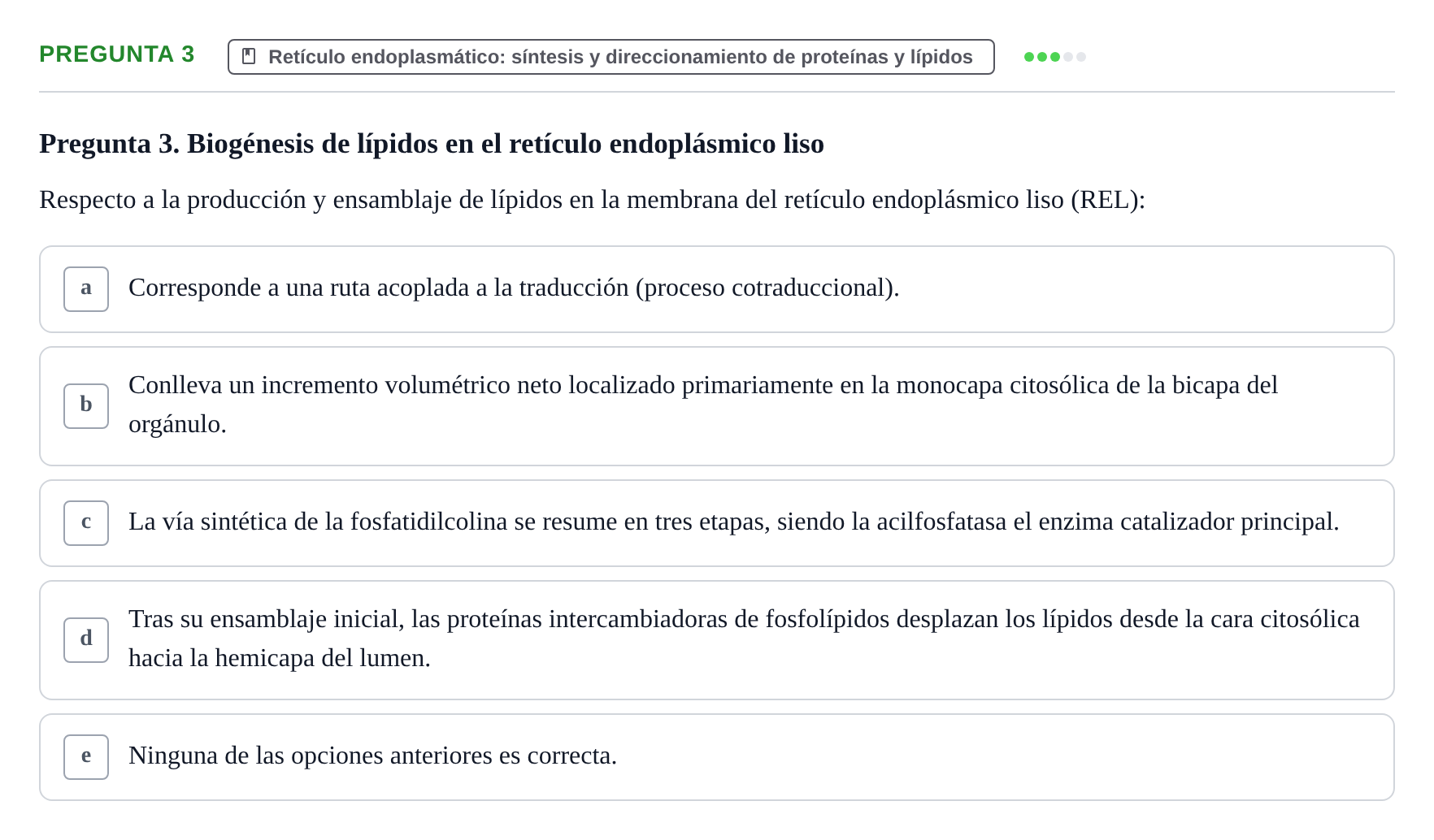 Enunciado: Pregunta 3 · Biología Celular UB 2013