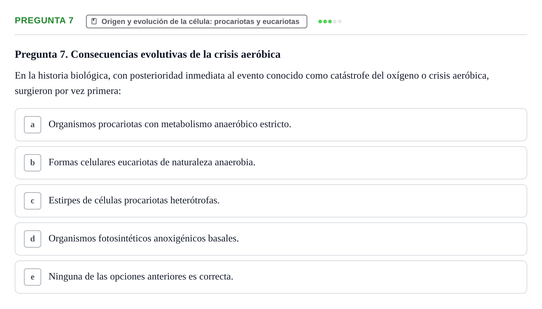 Enunciado: Pregunta 7 · Biología Celular UB 2013