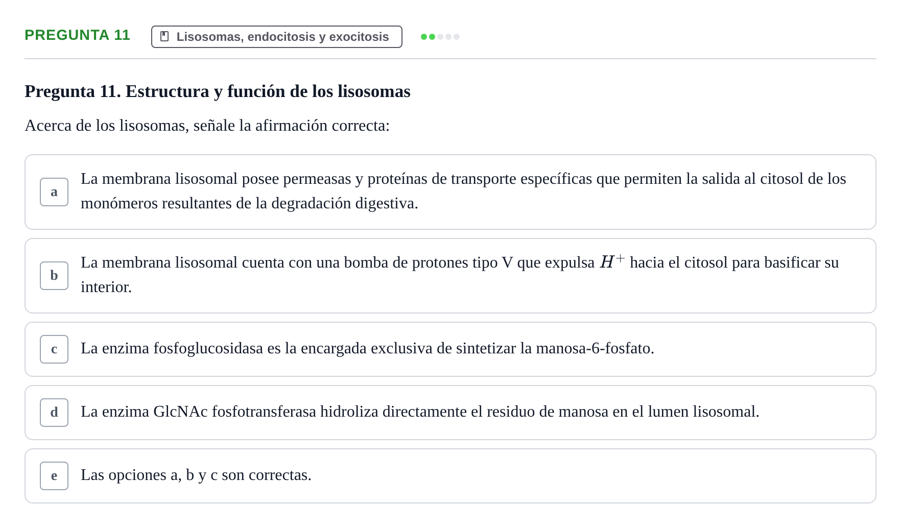 Enunciado: Pregunta 11 · Biología Celular UB 2012