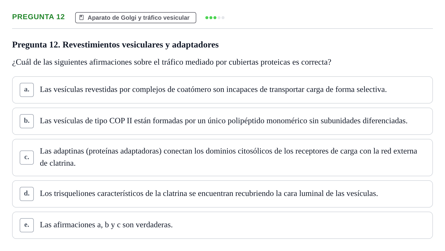 Enunciado: Pregunta 12 · Biología Celular UB 2012