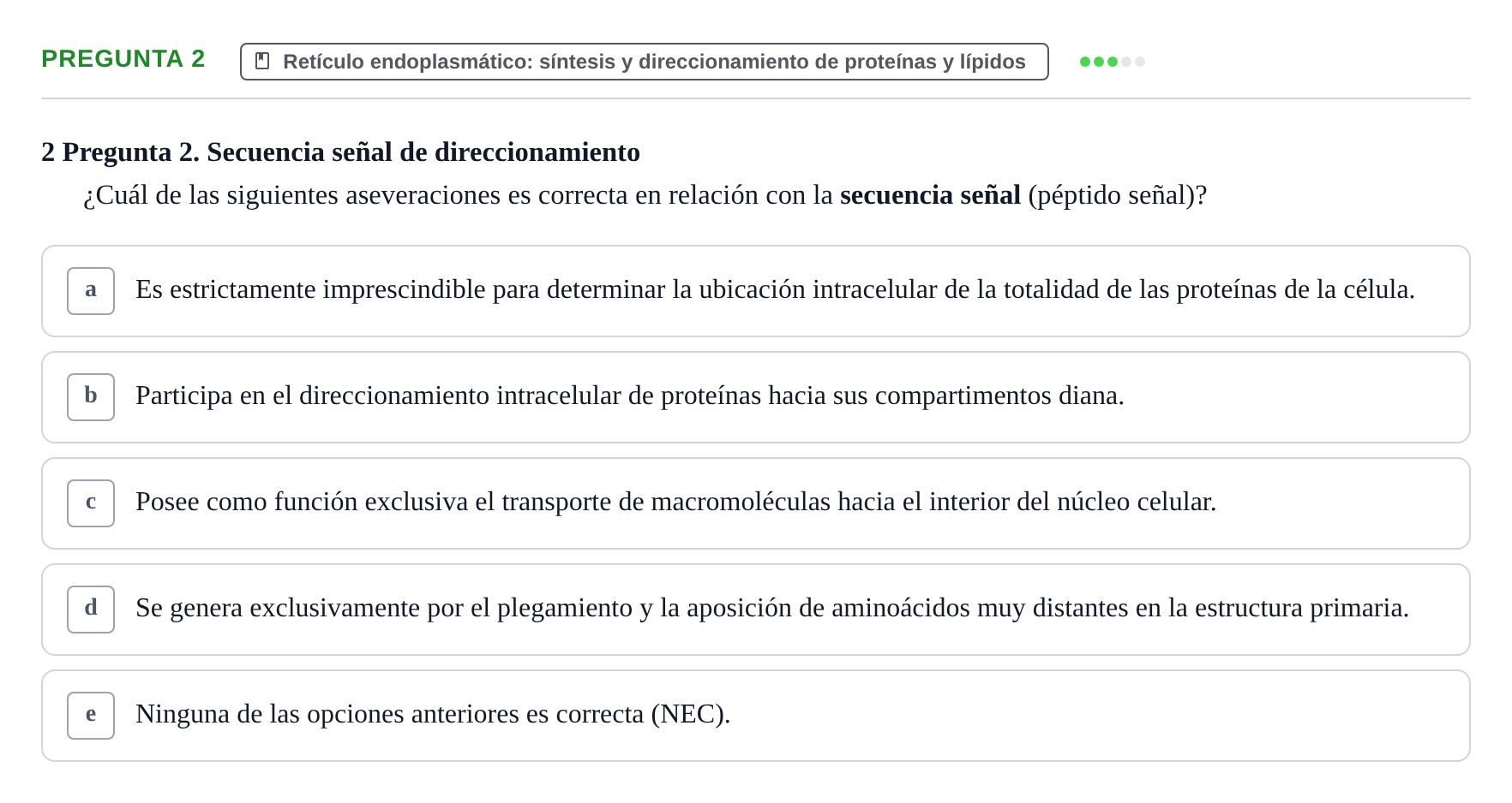 Enunciado: Pregunta 2 · Biología Celular UB 2012