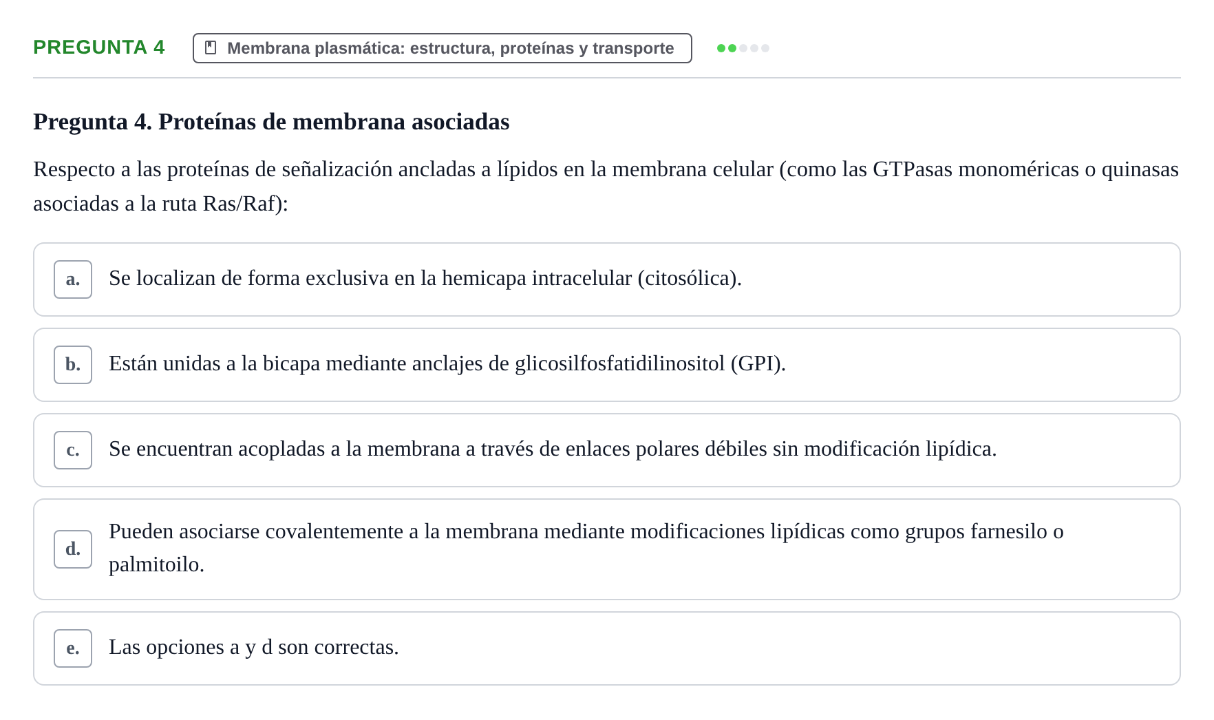 Enunciado: Pregunta 4 · Biología Celular UB 2012
