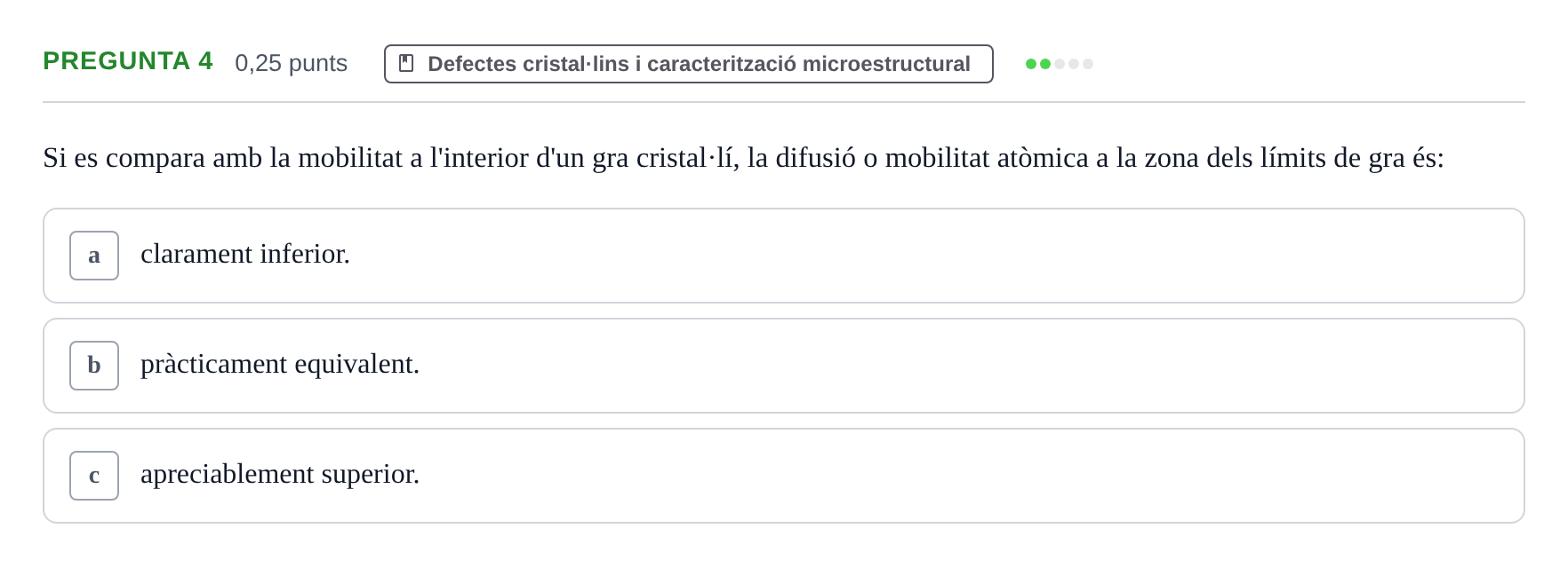 Enunciado: Pregunta 4 · Ciencia de Materiales UB 2021