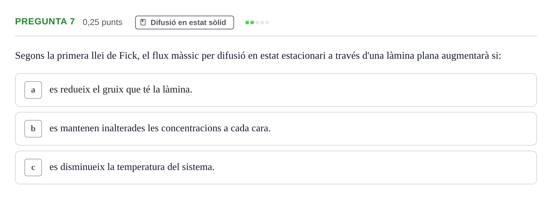 Enunciado: Pregunta 7 · Ciencia de Materiales UB 2021