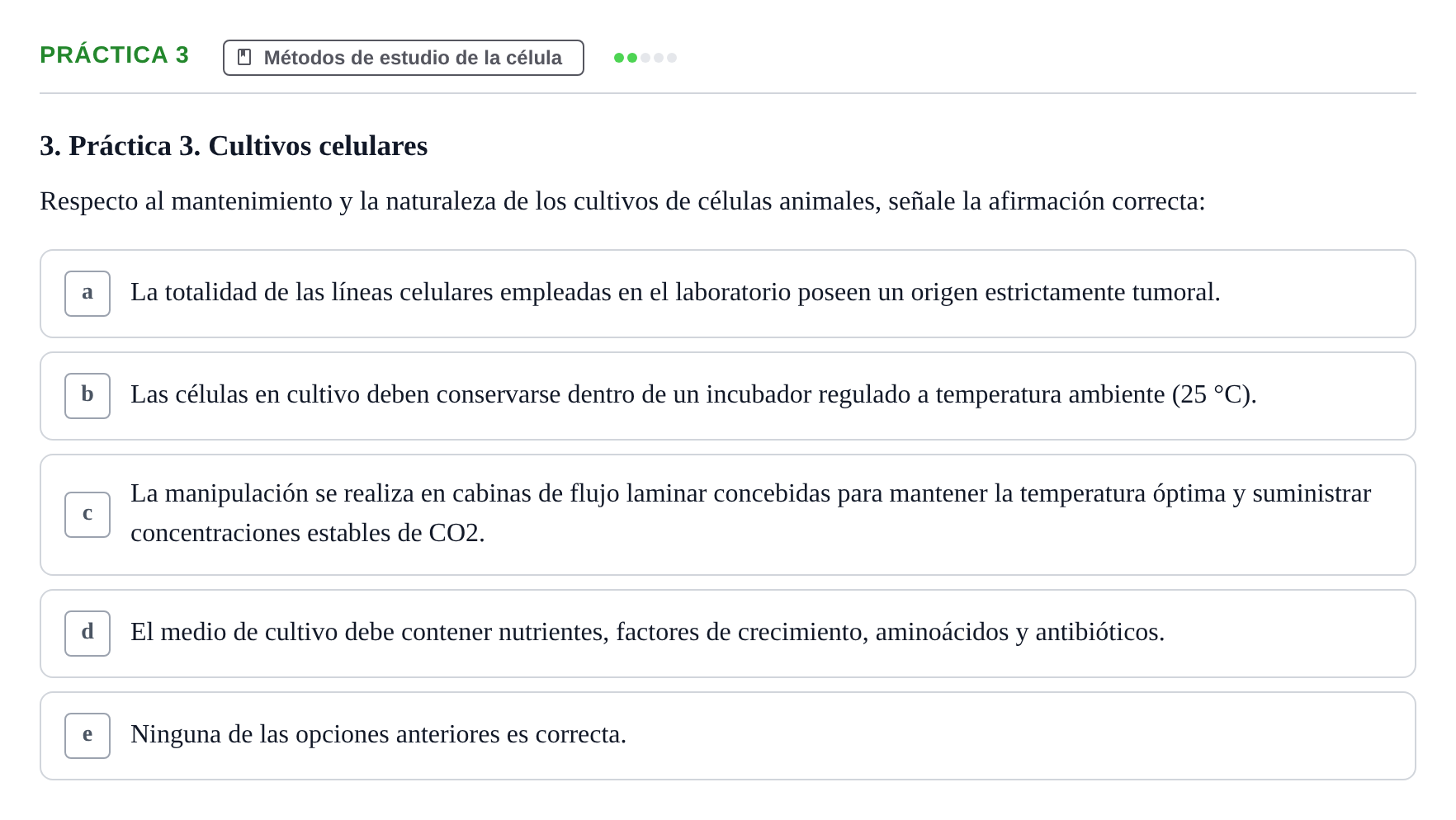 Enunciado: Ejercicio Práctica 3 · Biología Celular UB Examen de Biología Celular: Prácticas y Teoría