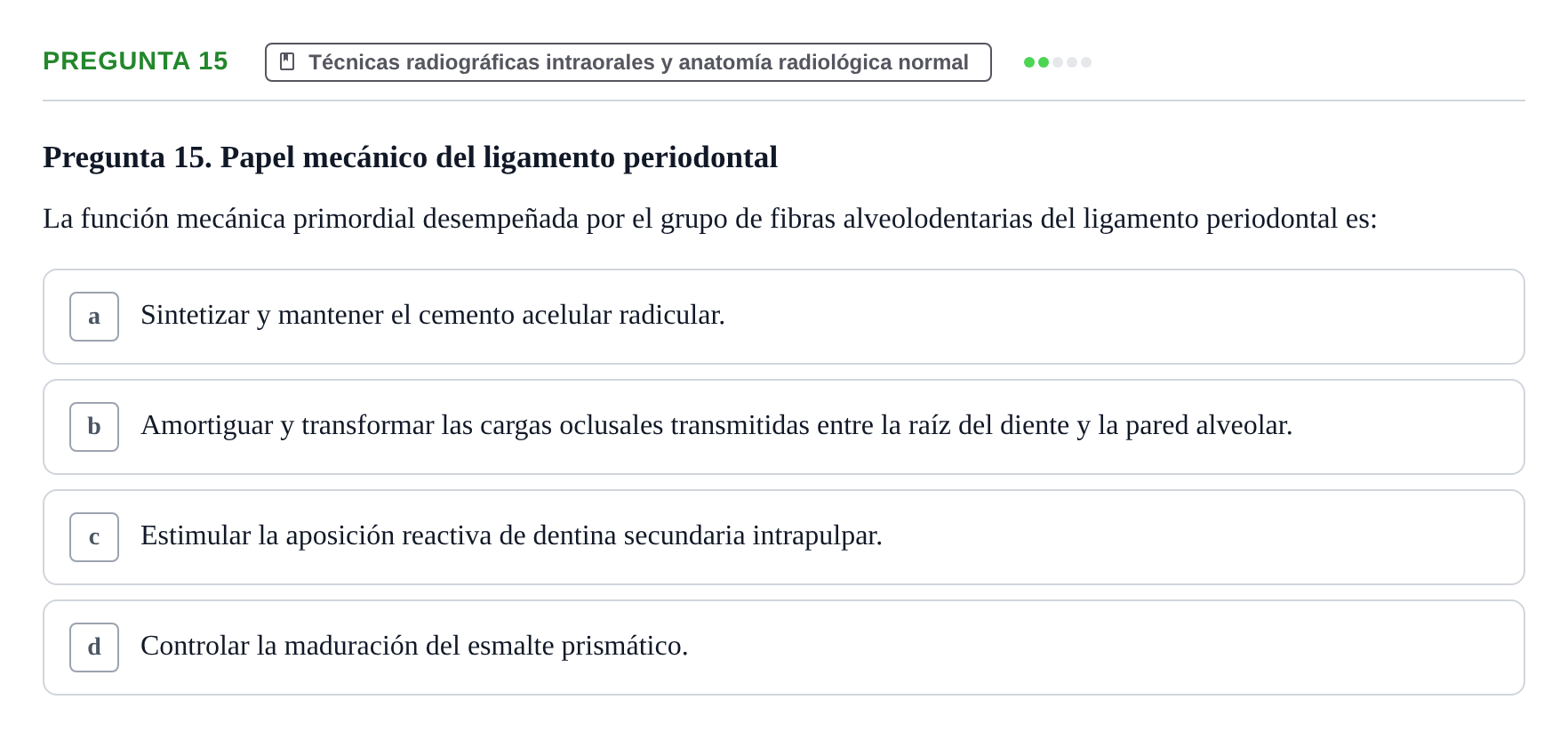 Enunciado: Pregunta 15