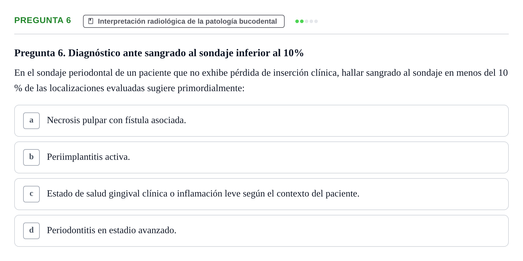 Enunciado: Pregunta 6