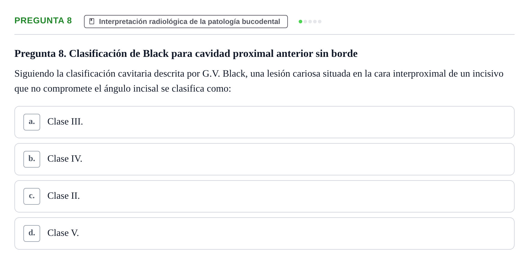 Enunciado: Pregunta 8