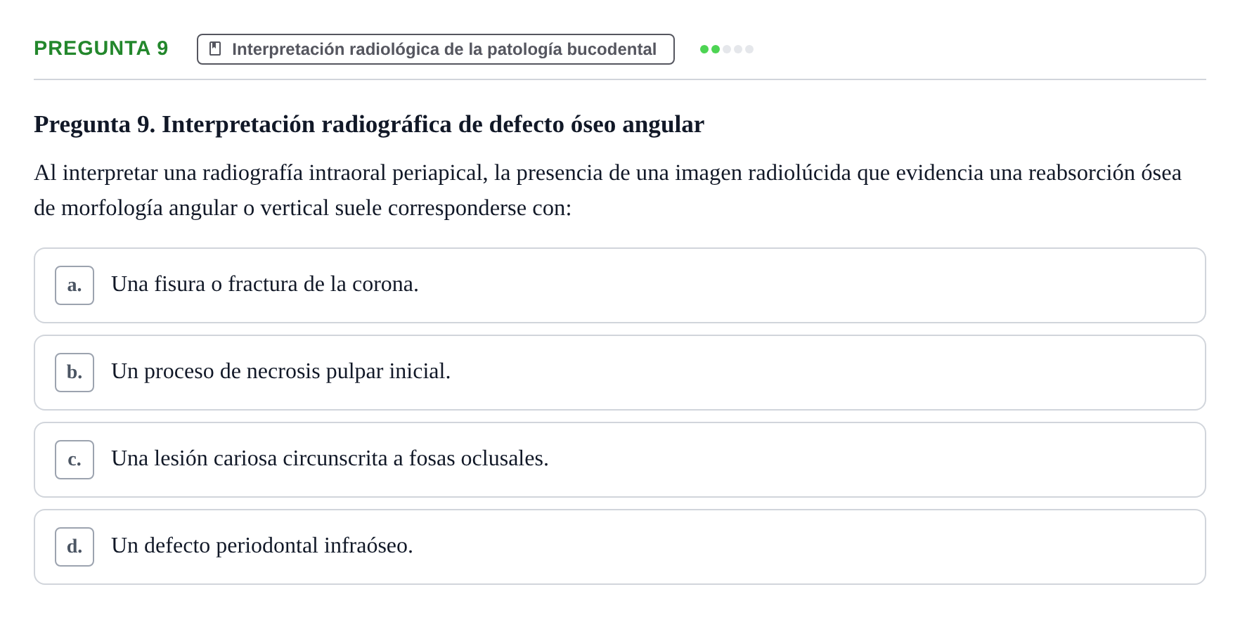 Enunciado: Pregunta 9