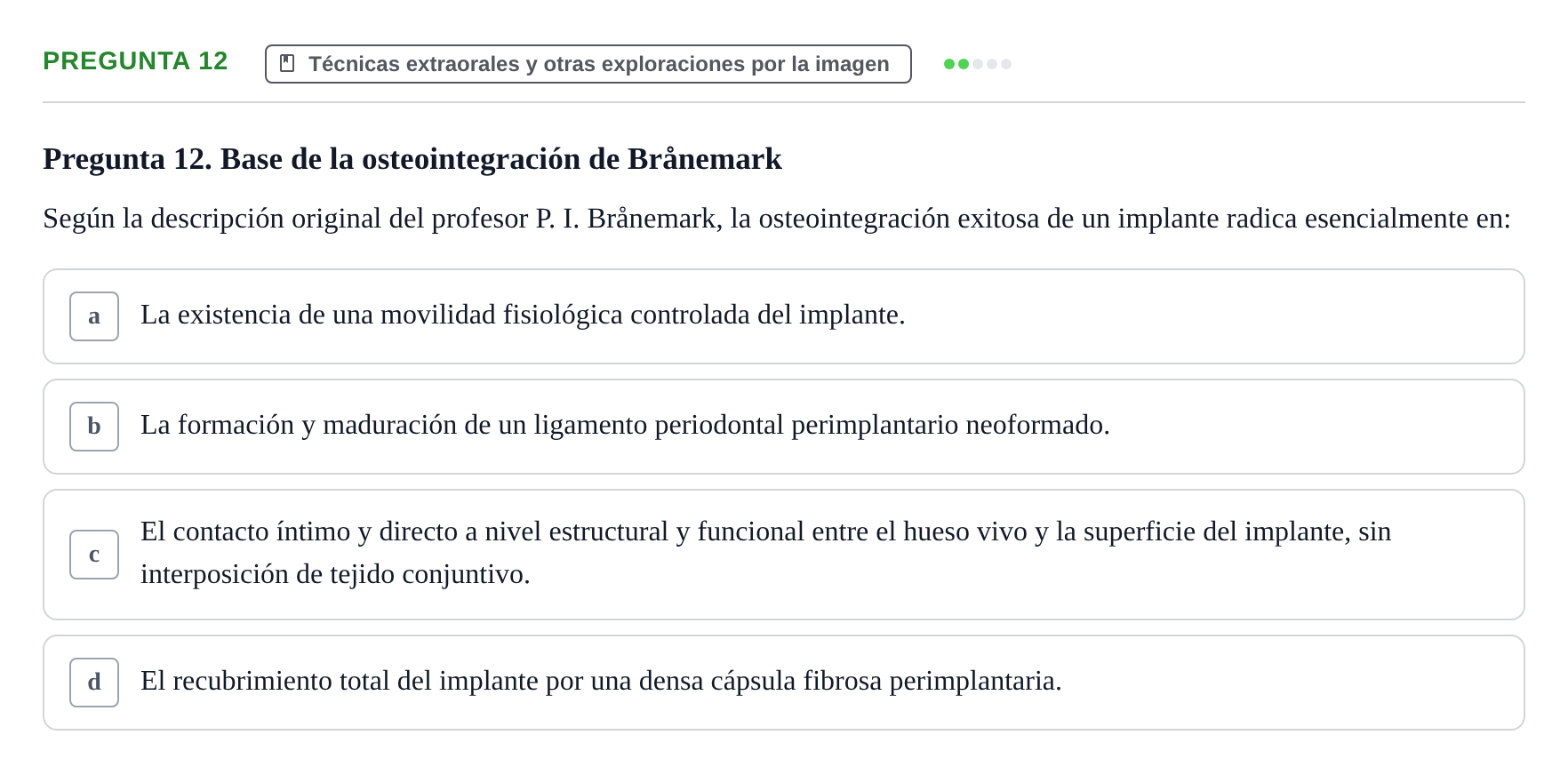 Enunciado: Pregunta 12