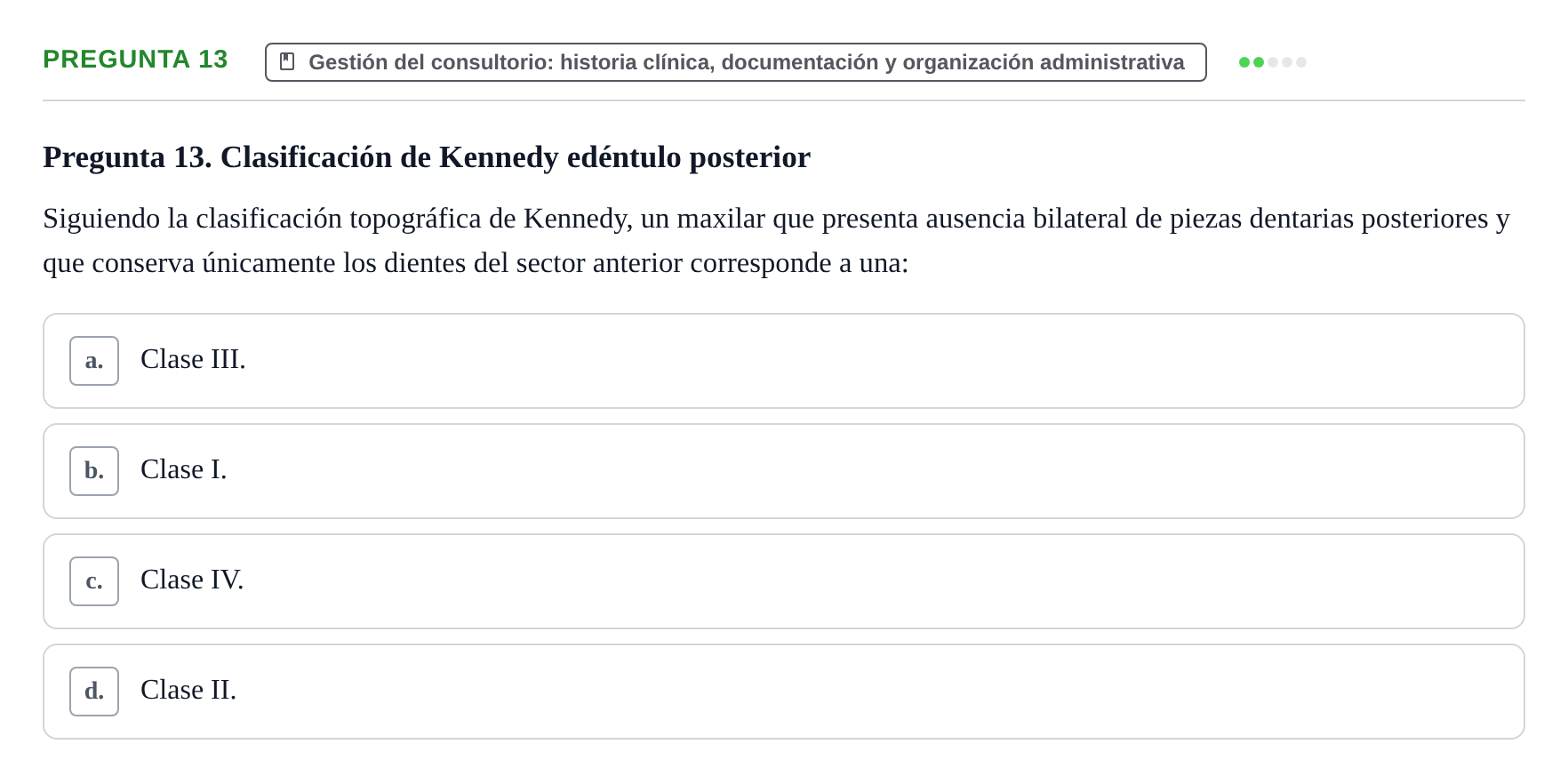 Enunciado: Pregunta 13