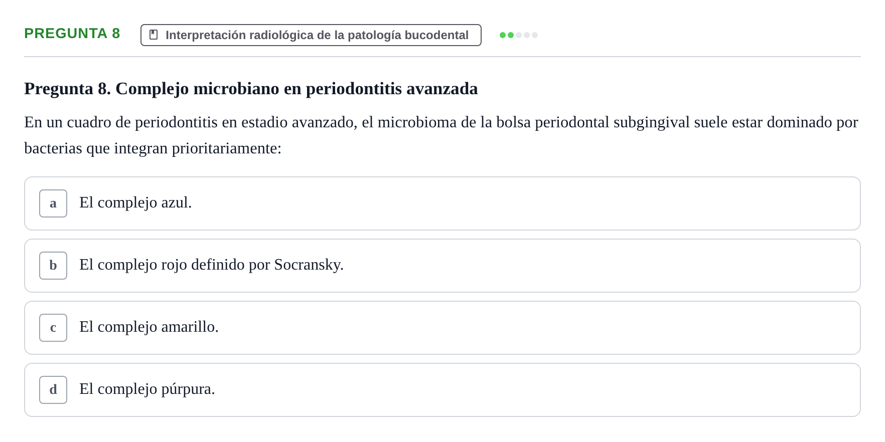 Enunciado: Pregunta 8