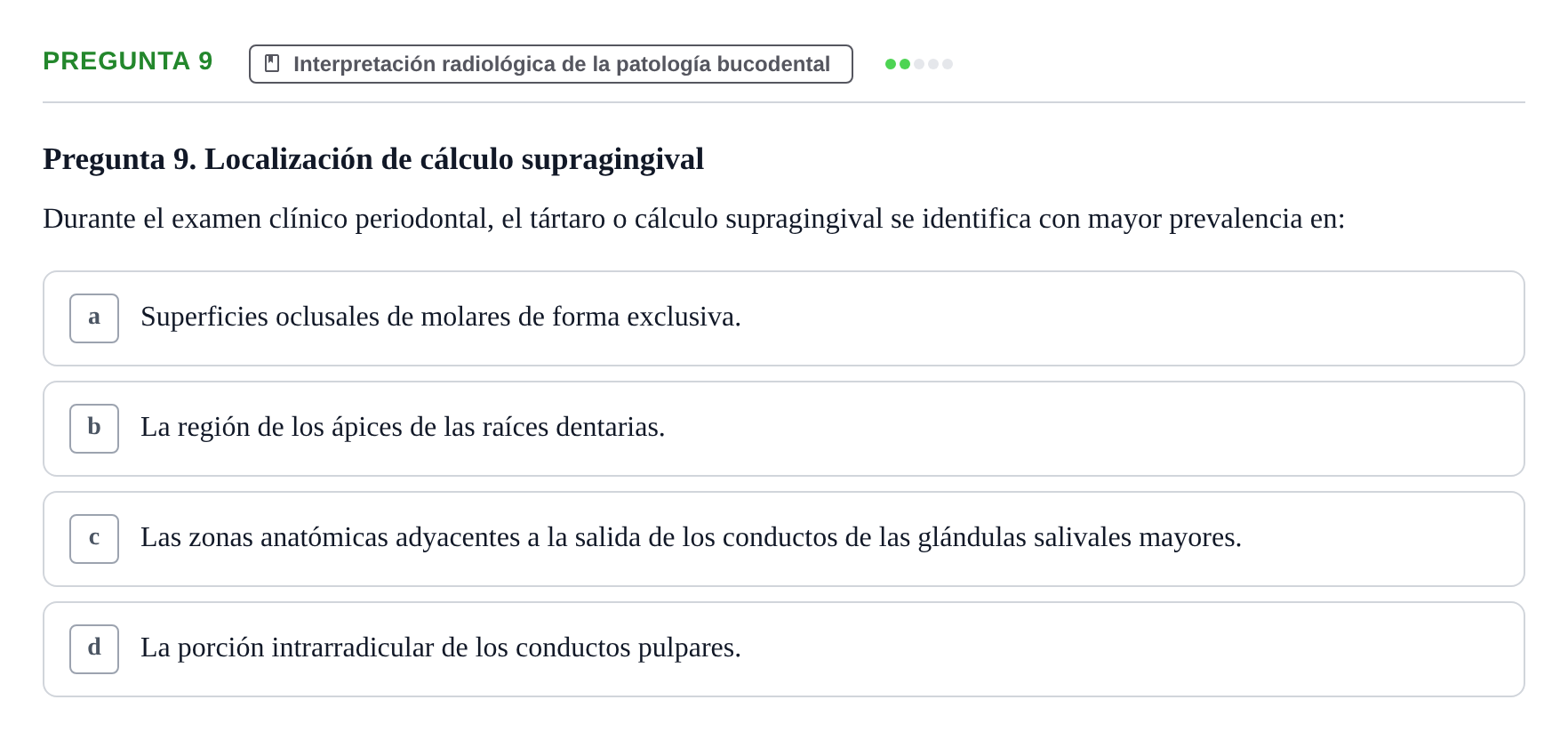 Enunciado: Pregunta 9