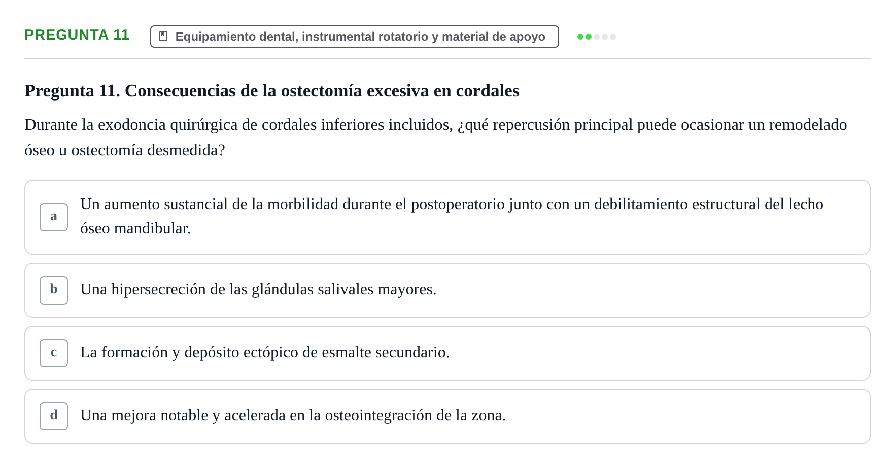 Enunciado: Pregunta 11