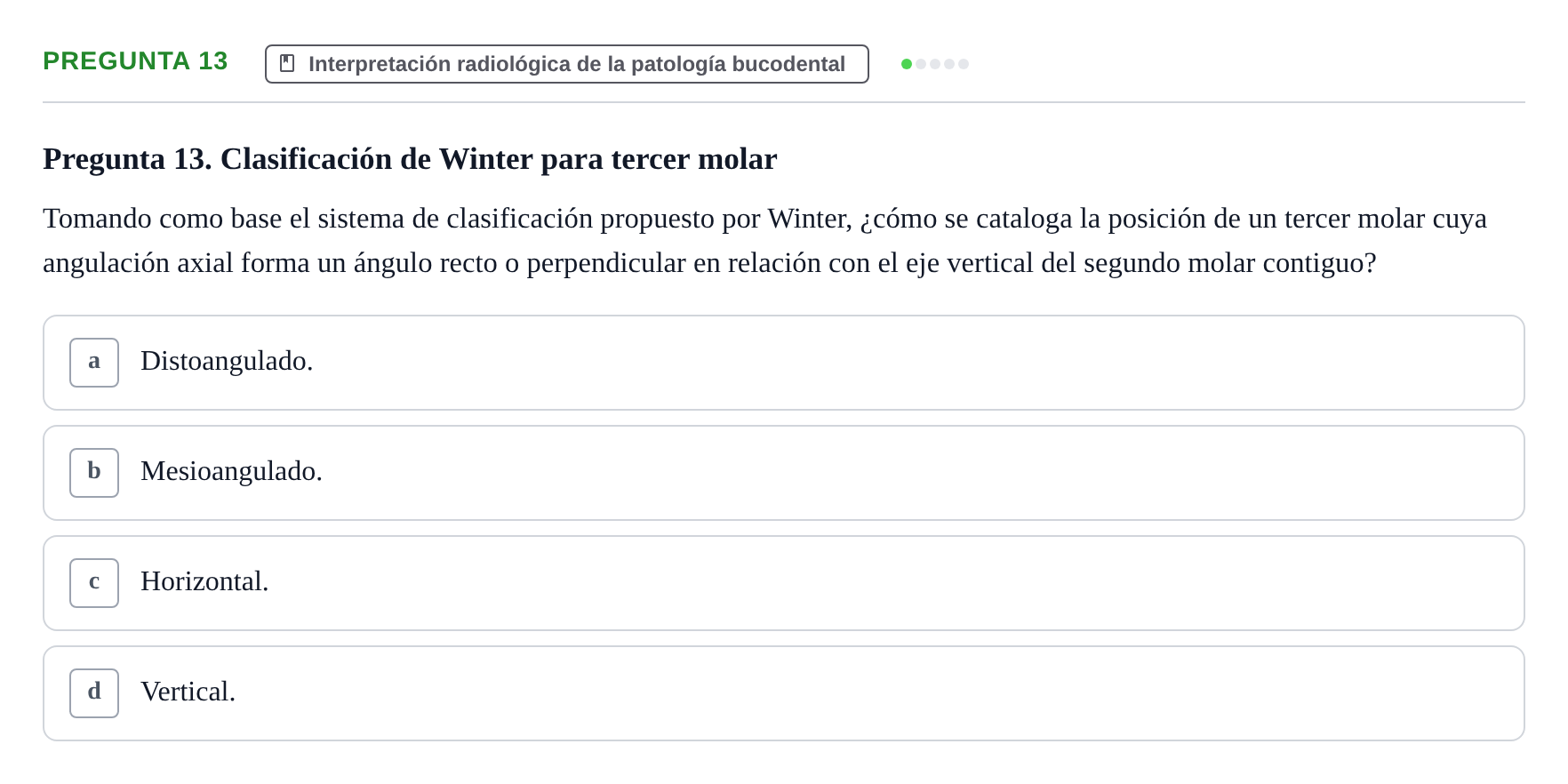 Enunciado: Pregunta 13