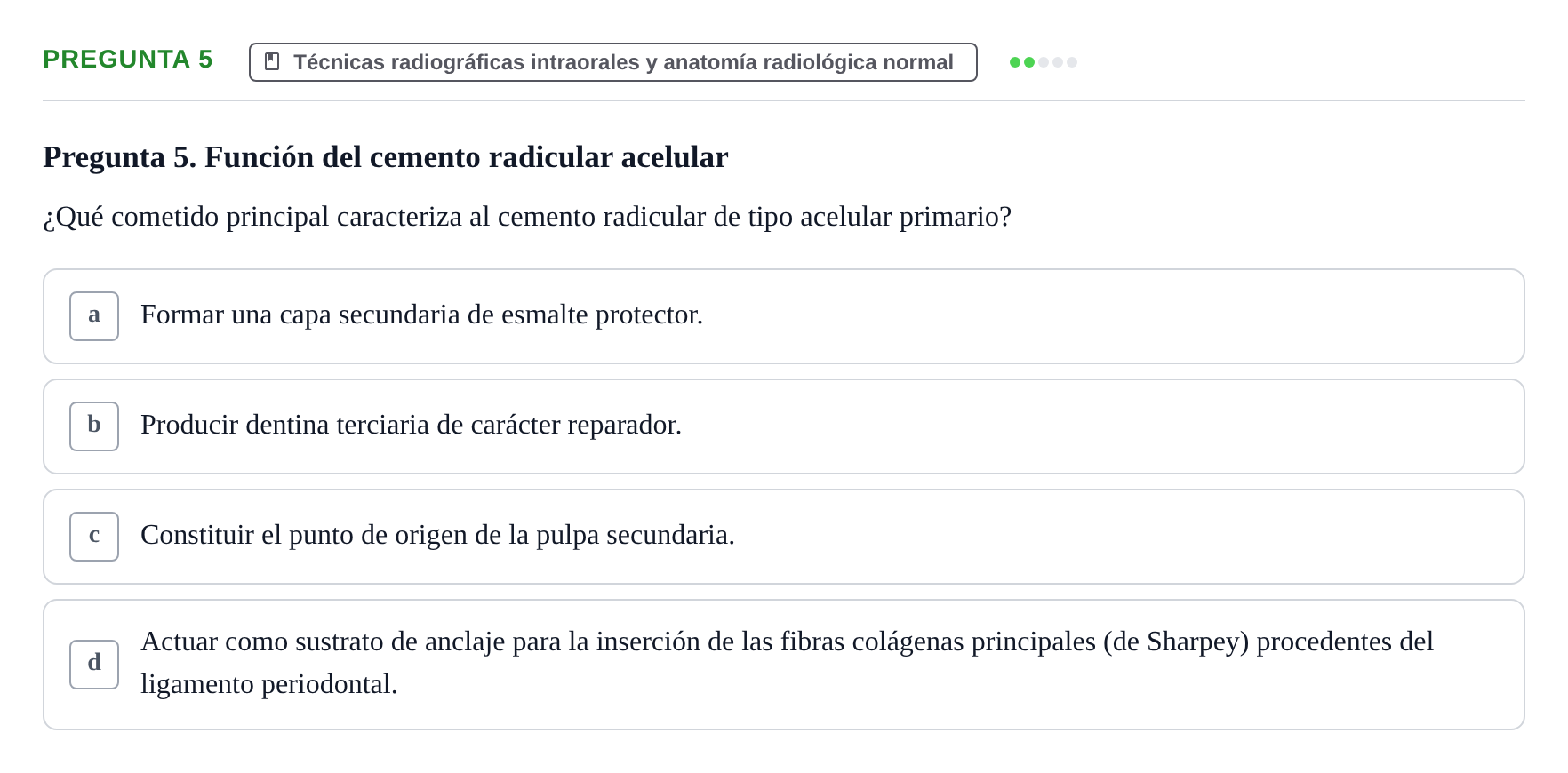 Enunciado: Pregunta 5