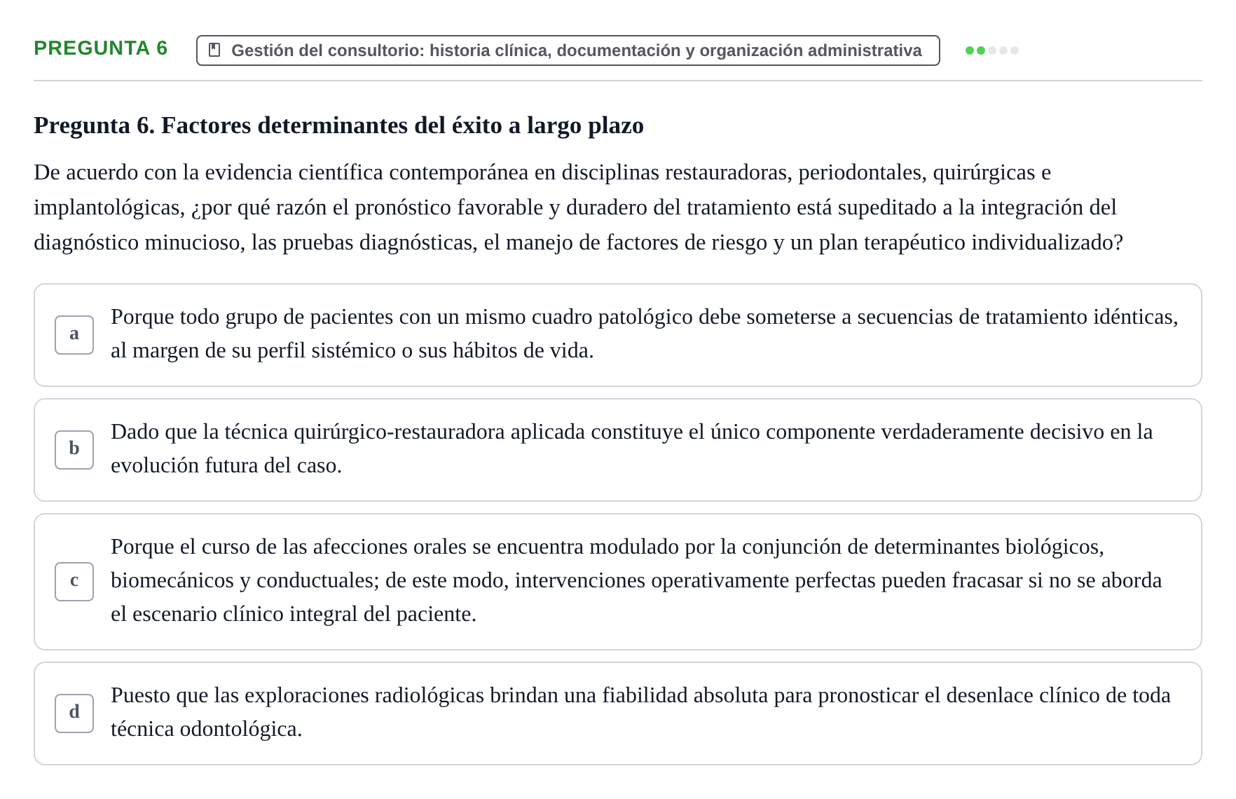 Enunciado: Pregunta 6