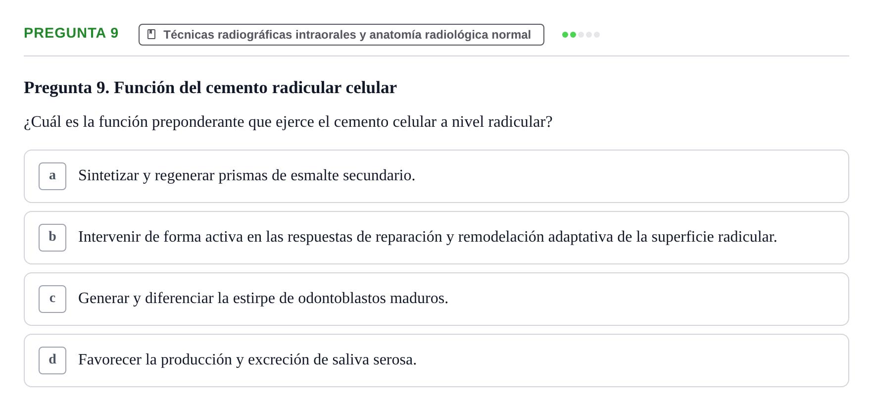 Enunciado: Pregunta 9
