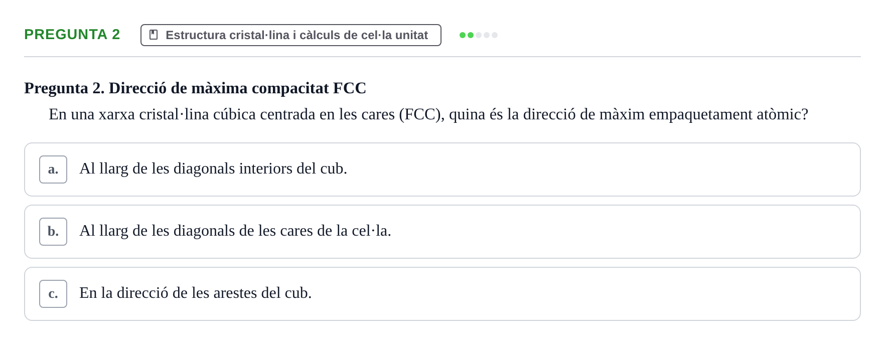 Enunciado: Pregunta 2 · Ciencia de Materiales UB 2018