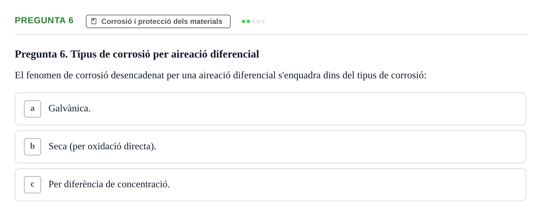 Enunciado: Pregunta 6 · Ciencia de Materiales UB 2018