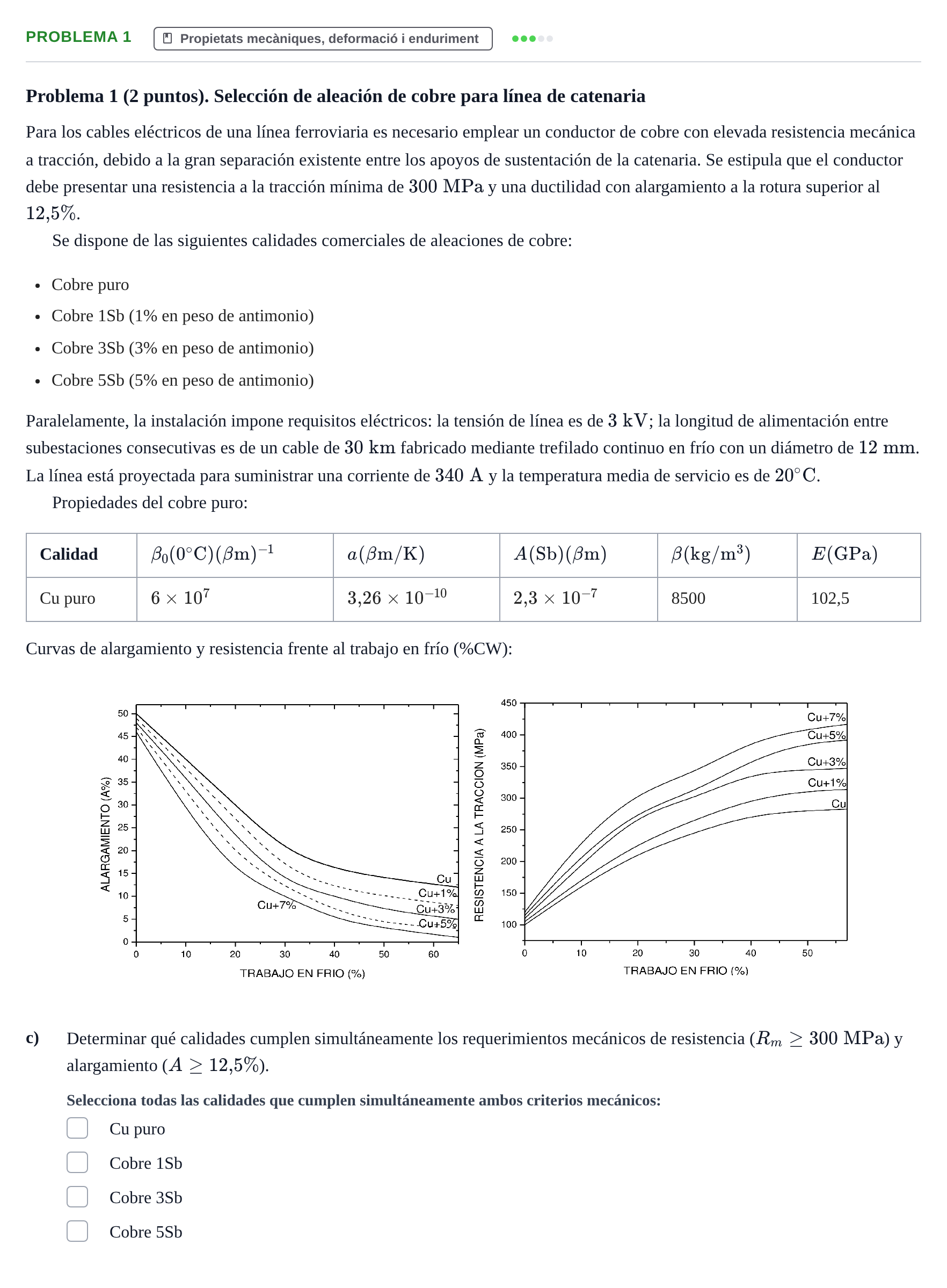 Enunciado: Problema 1 - Propietats mecàniques · Ciencia de Materiales UB 2019