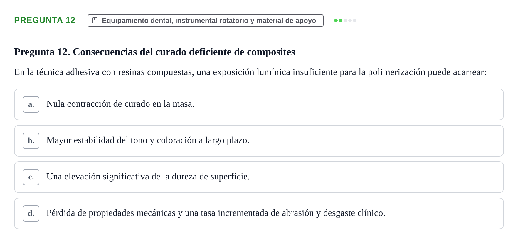 Enunciado: Pregunta 12