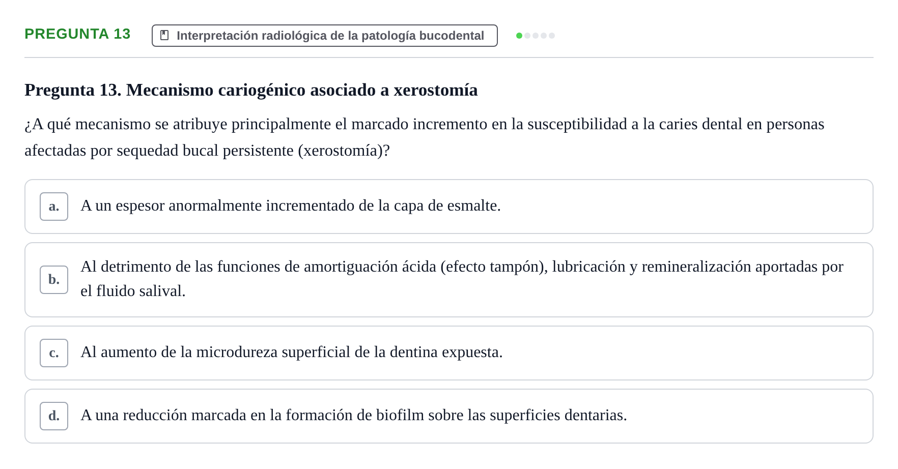 Enunciado: Pregunta 13