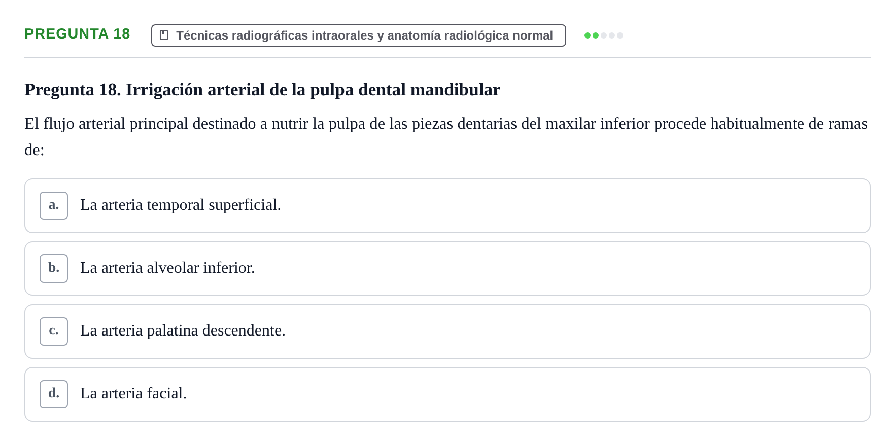 Enunciado: Pregunta 18