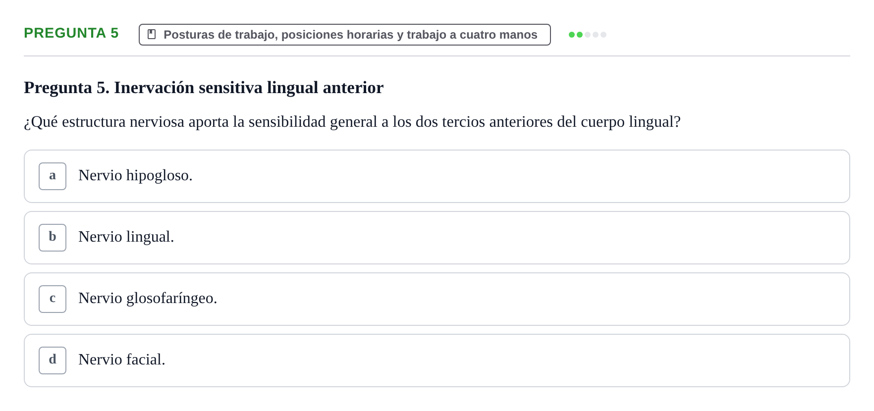 Enunciado: Pregunta 5
