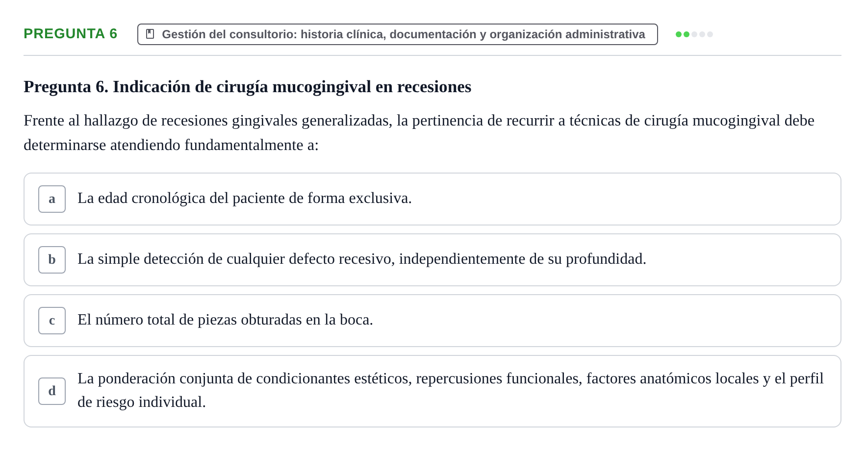 Enunciado: Pregunta 6