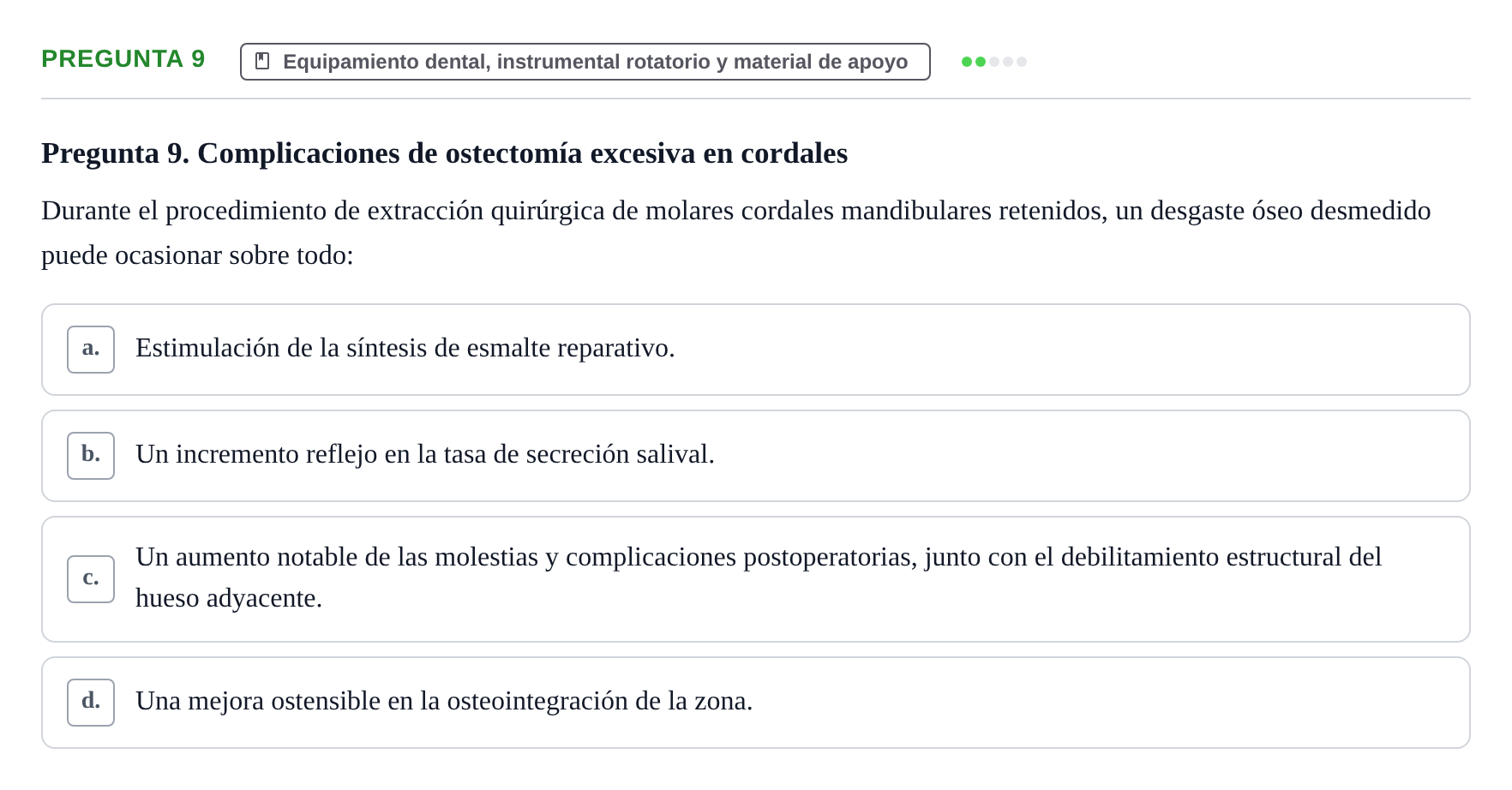 Enunciado: Pregunta 9