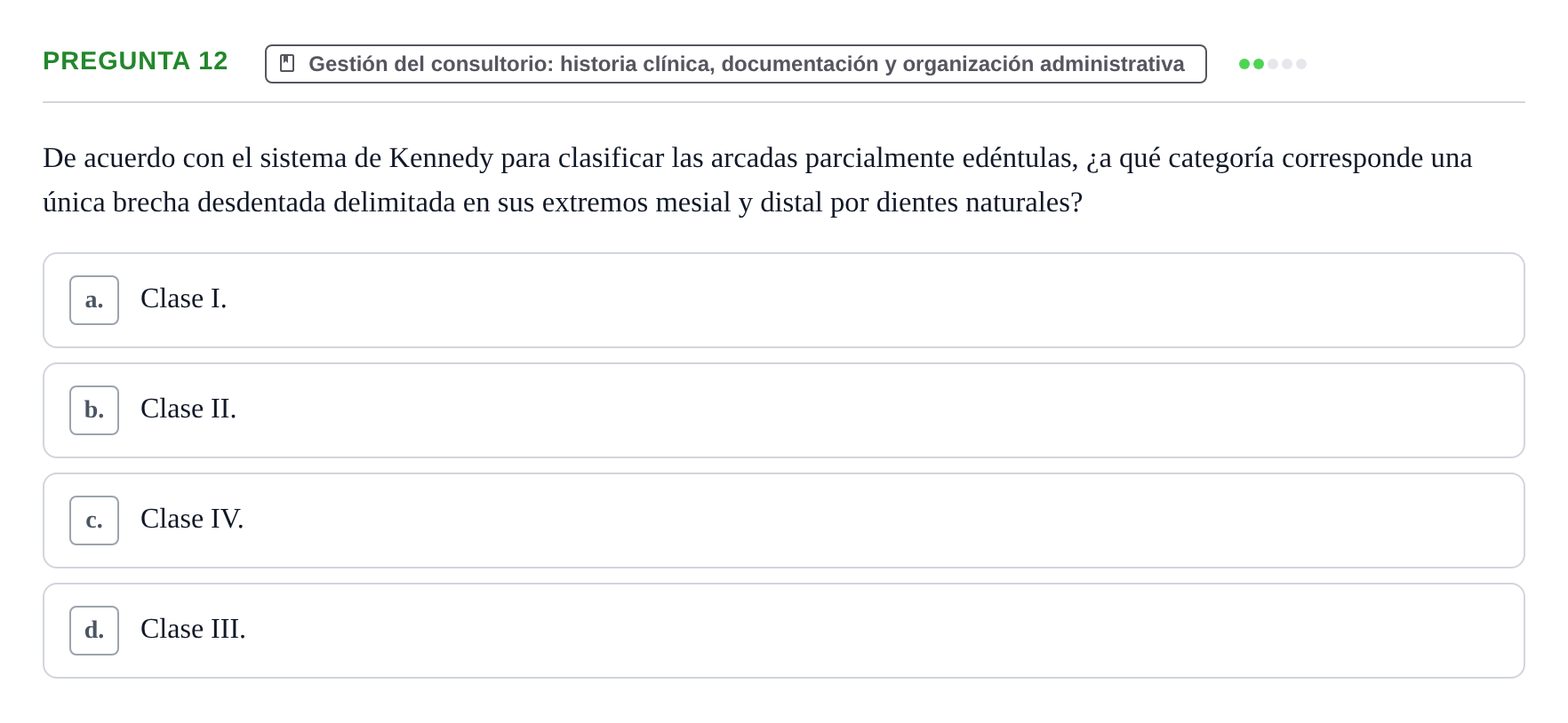 Enunciado: Pregunta 12