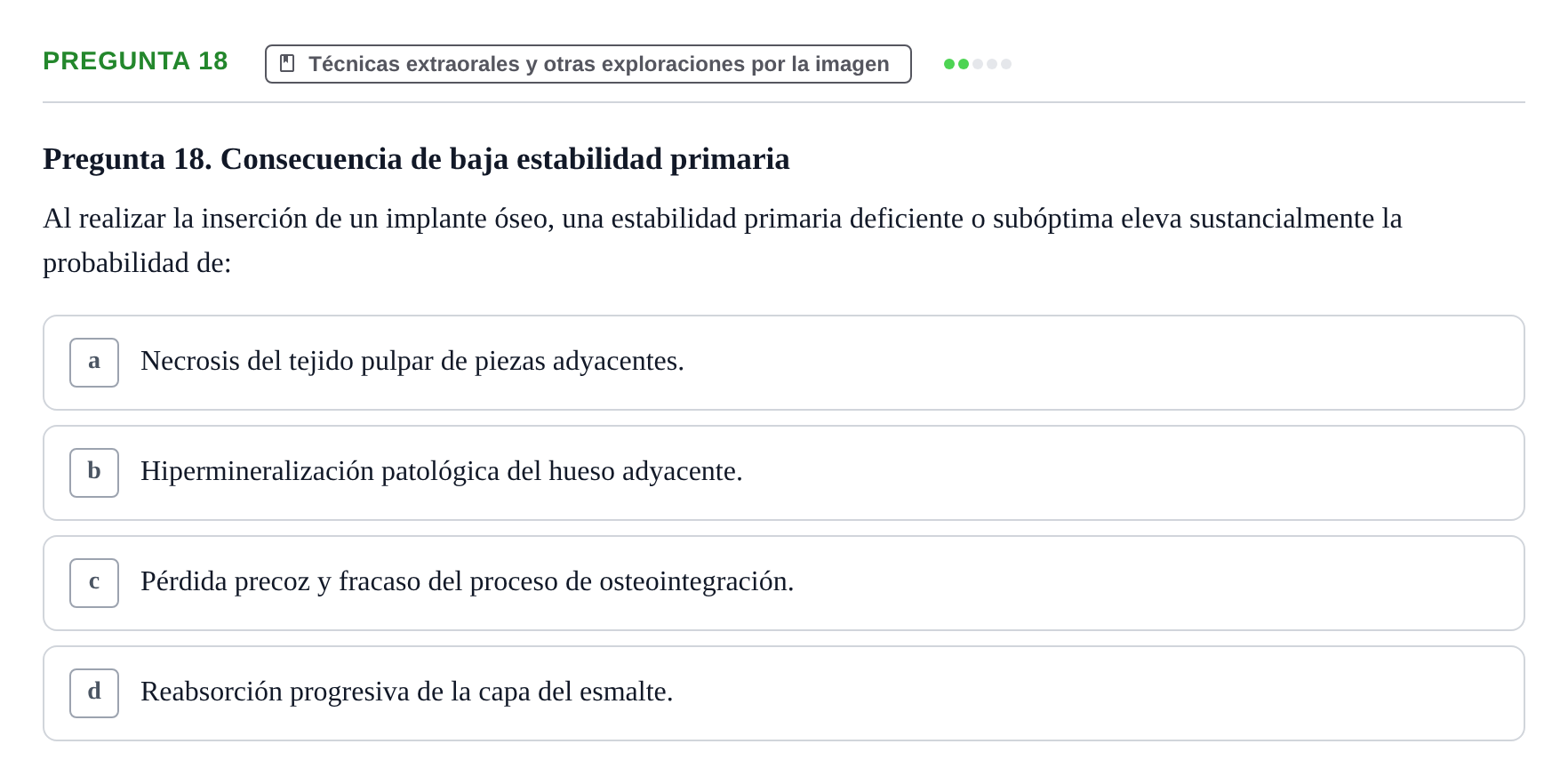 Enunciado: Pregunta 18