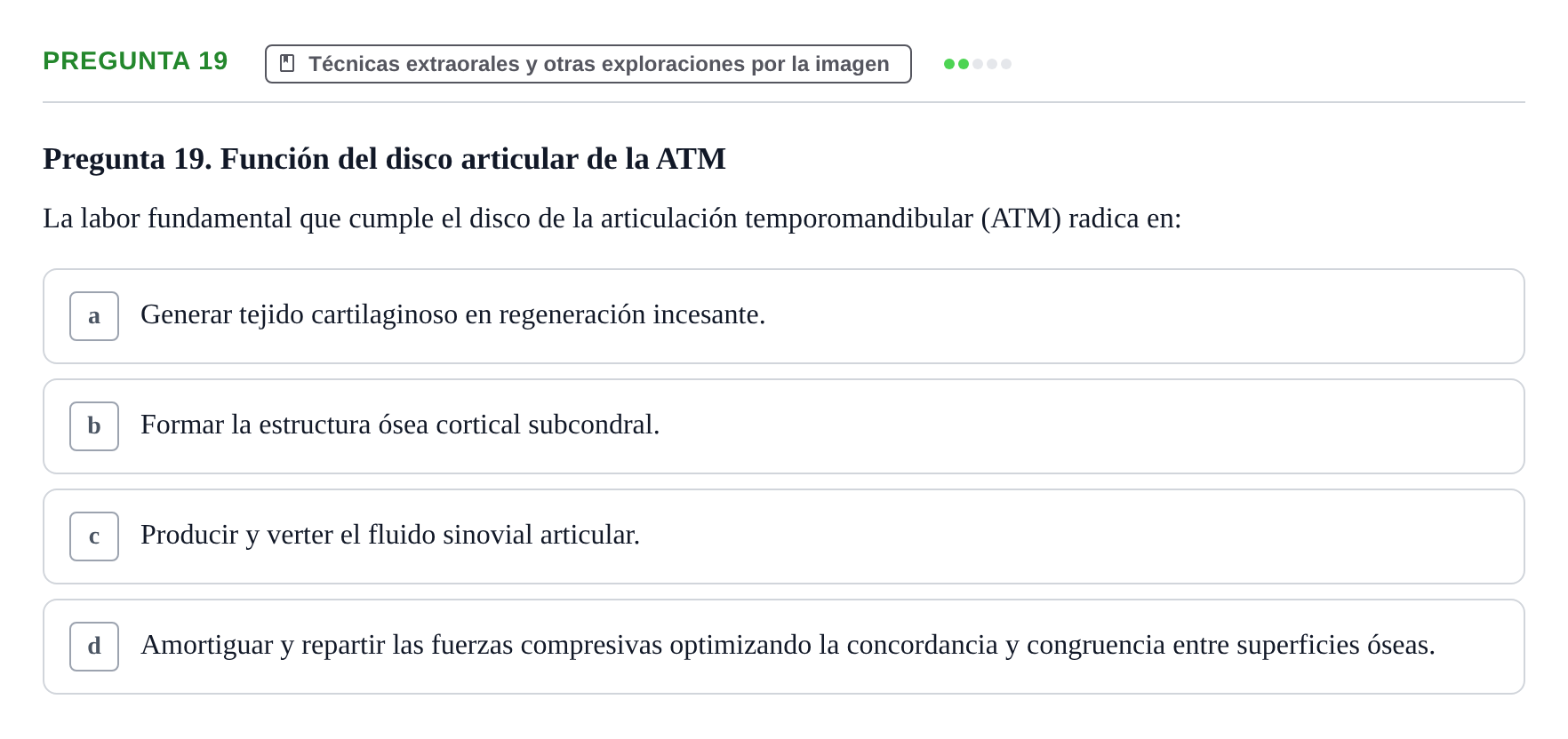 Enunciado: Pregunta 19