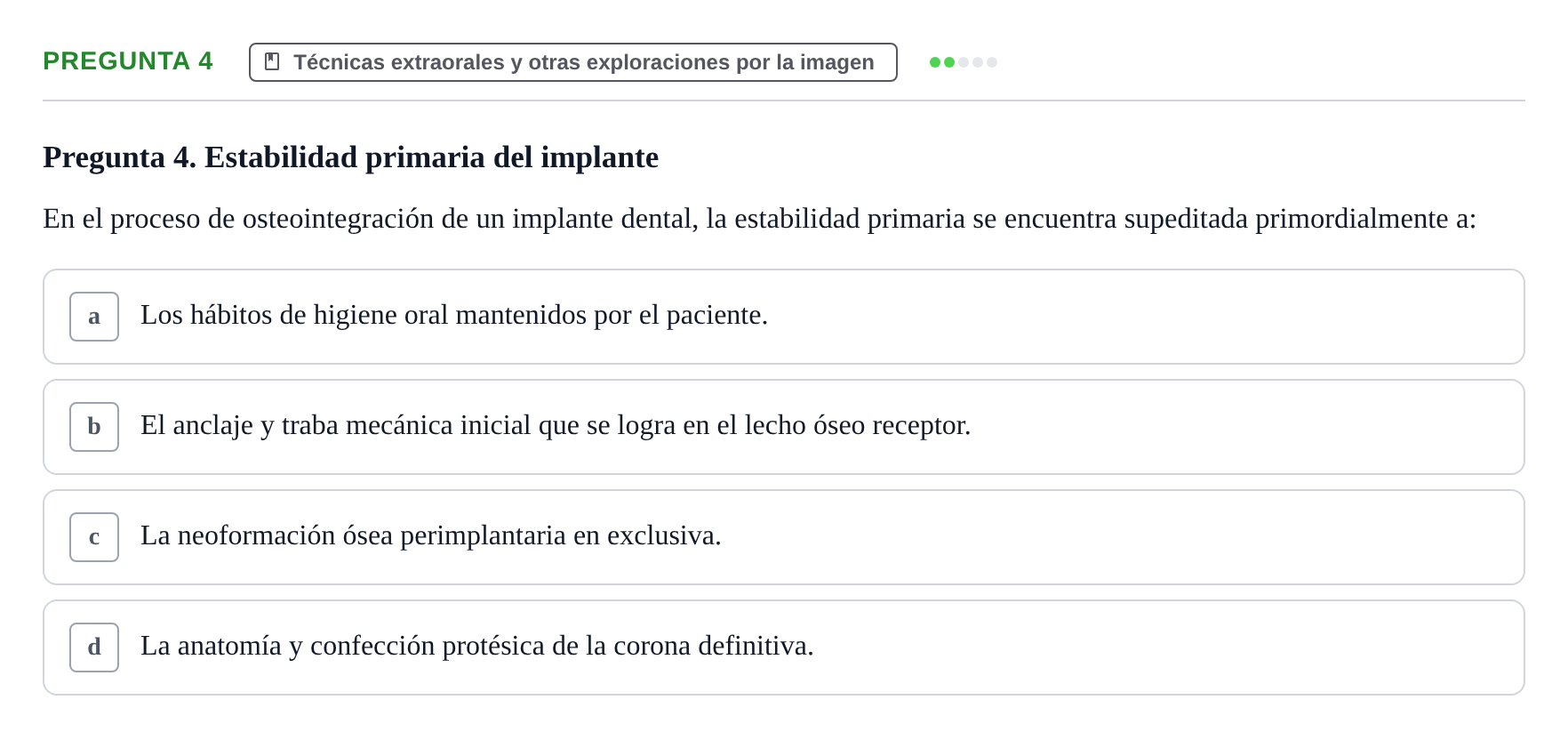 Enunciado: Pregunta 4