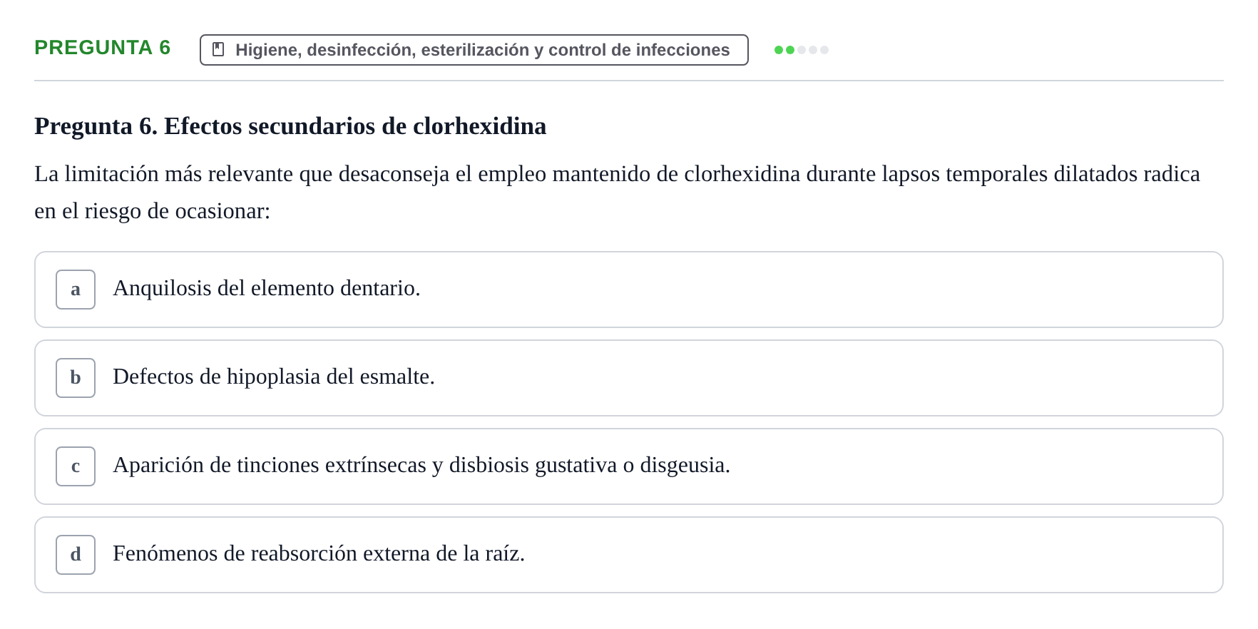 Enunciado: Pregunta 6