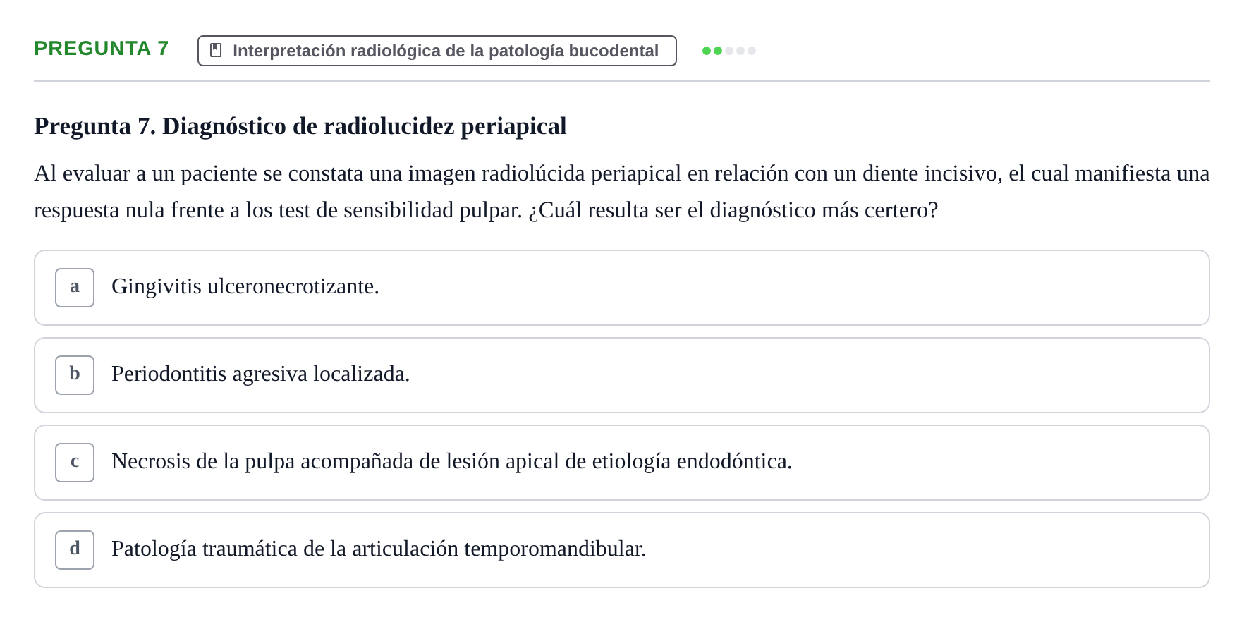 Enunciado: Pregunta 7