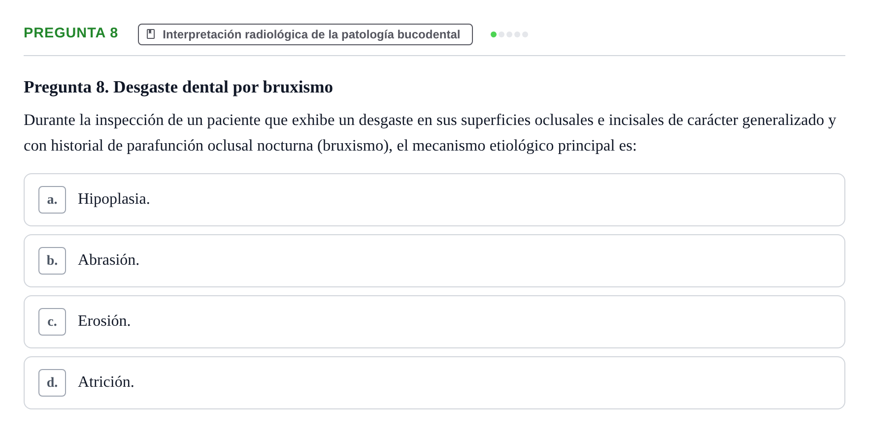 Enunciado: Pregunta 8