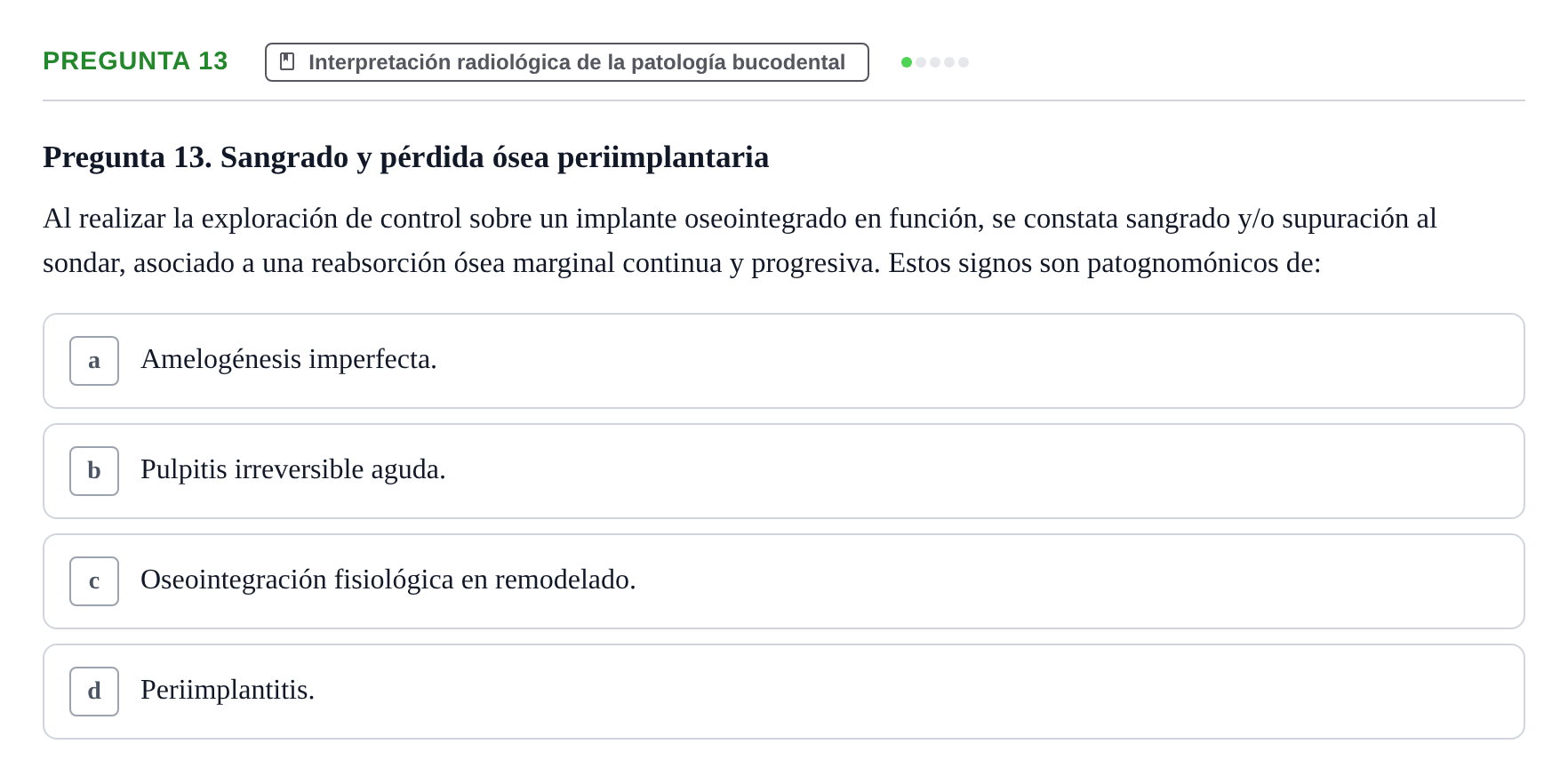 Enunciado: Pregunta 13