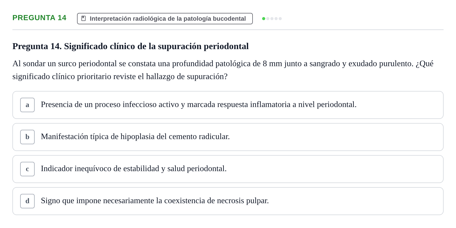 Enunciado: Pregunta 14