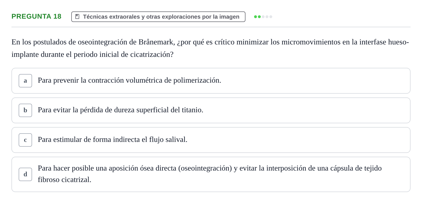 Enunciado: Pregunta 18