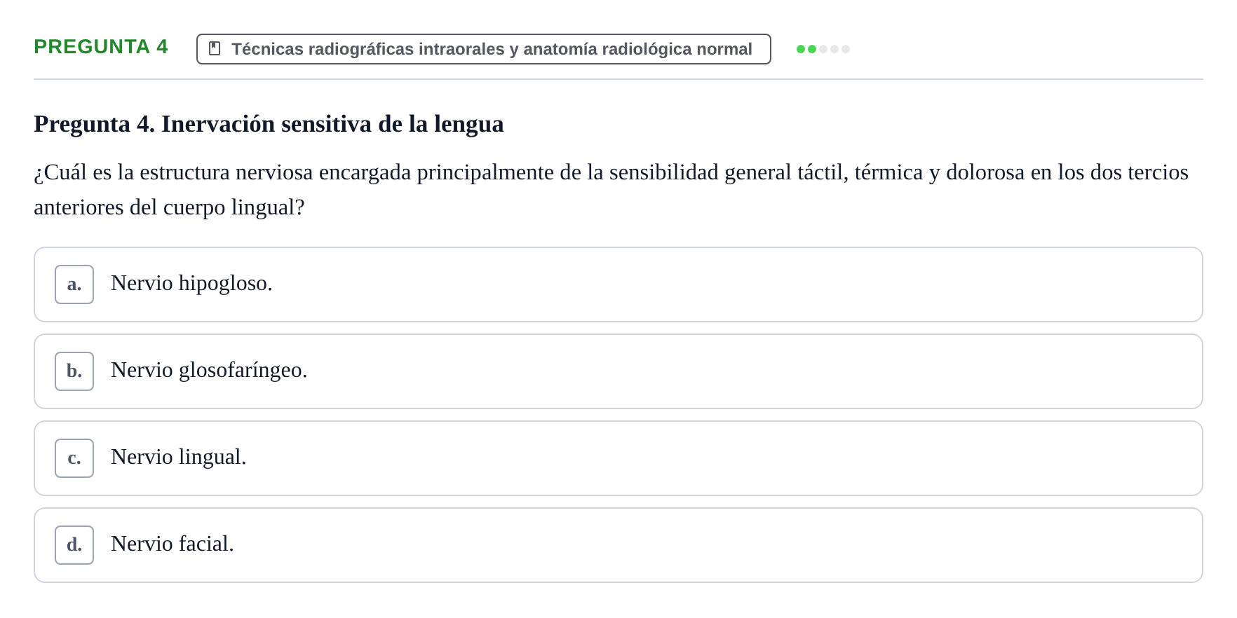 Enunciado: Pregunta 4