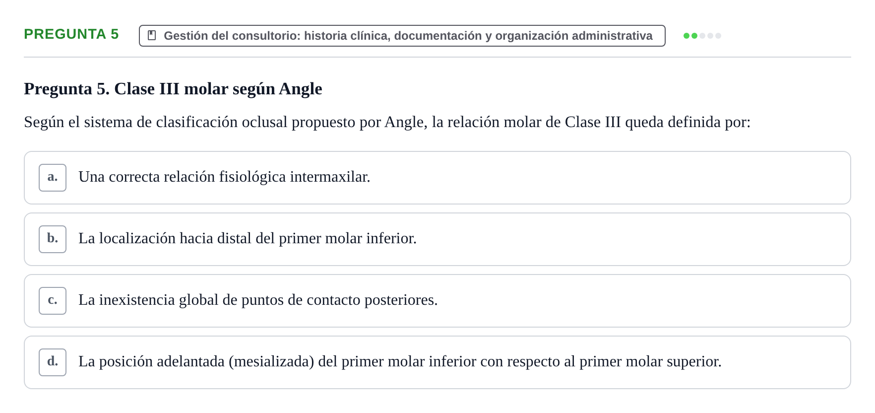 Enunciado: Pregunta 5