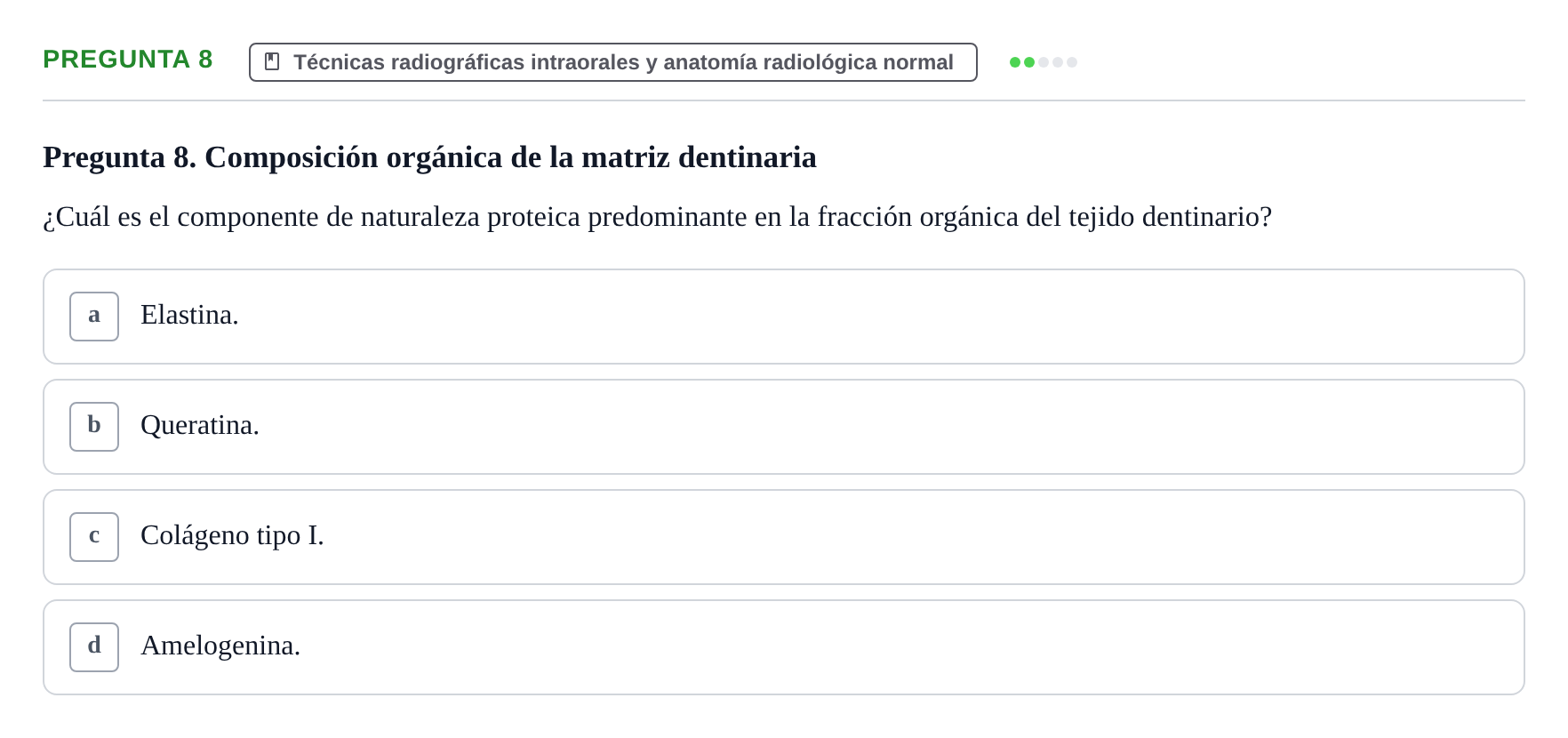 Enunciado: Pregunta 8