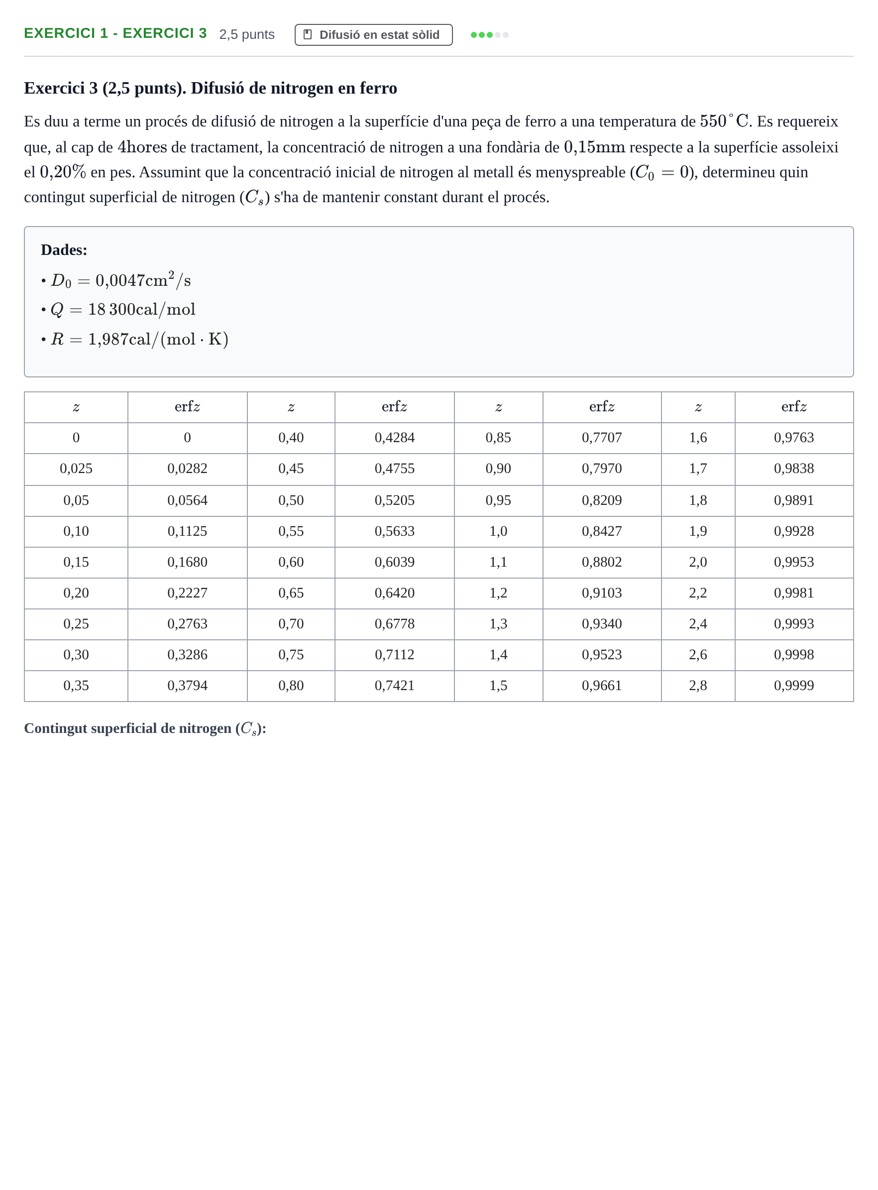 Enunciado: Ejercicio 1 - Exercici 3 · Ciencia de Materiales UB Examen Parcial de Ciència de Materials
